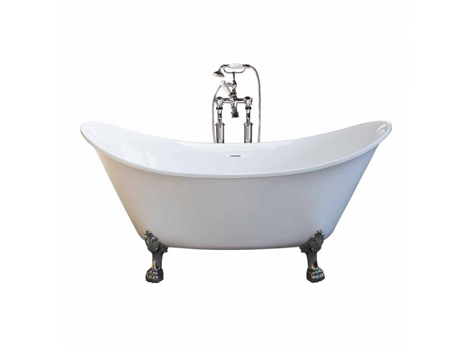 Baño blanco independiente de diseño moderno 173x75cm Katie