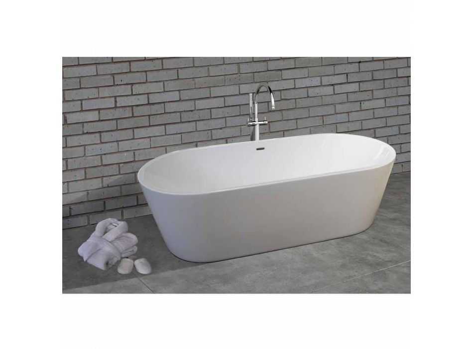 Modernos diseños blancos bañera independiente de 1785x840mm Nicole 2 viadurini