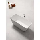 Baño independiente de diseño moderno blanco brillante o mate - cara viadurini