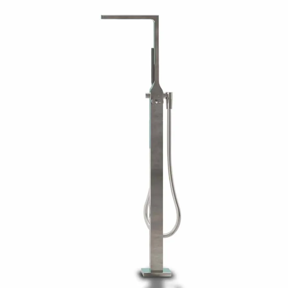 Baño independiente de diseño moderno blanco brillante o mate - cara viadurini