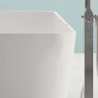 Baño independiente de diseño moderno blanco brillante o mate - cara viadurini