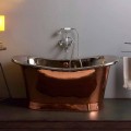 diseño baño independiente níquel y cobre Angelica