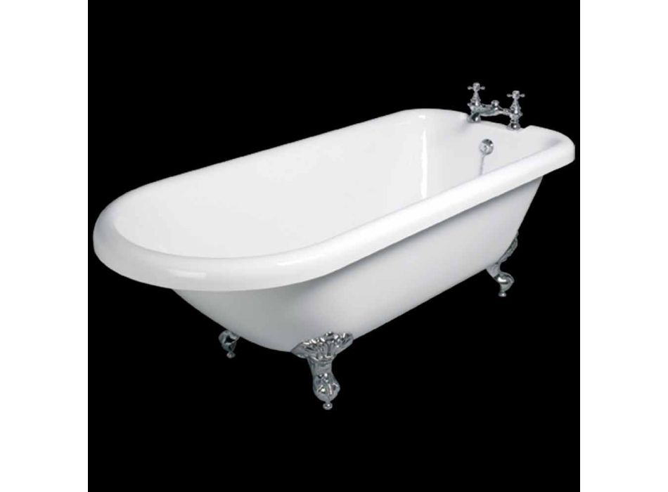 diseño baño independiente Sunset acrílico blanco 1770x795 mm viadurini