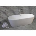 bañera independiente moderna en acrílico blanco 1675x780mm Nicole2 Pequeño viadurini