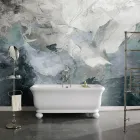 Bañera rectangular de superficie sólida con esquinas blandas Made in Italy - Fulvio viadurini