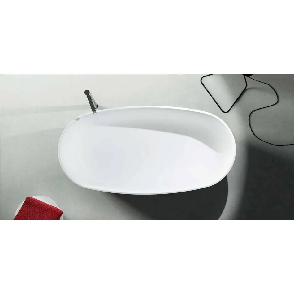 Bañera de diseño monobloque independiente producida en Italia, Dongo viadurini