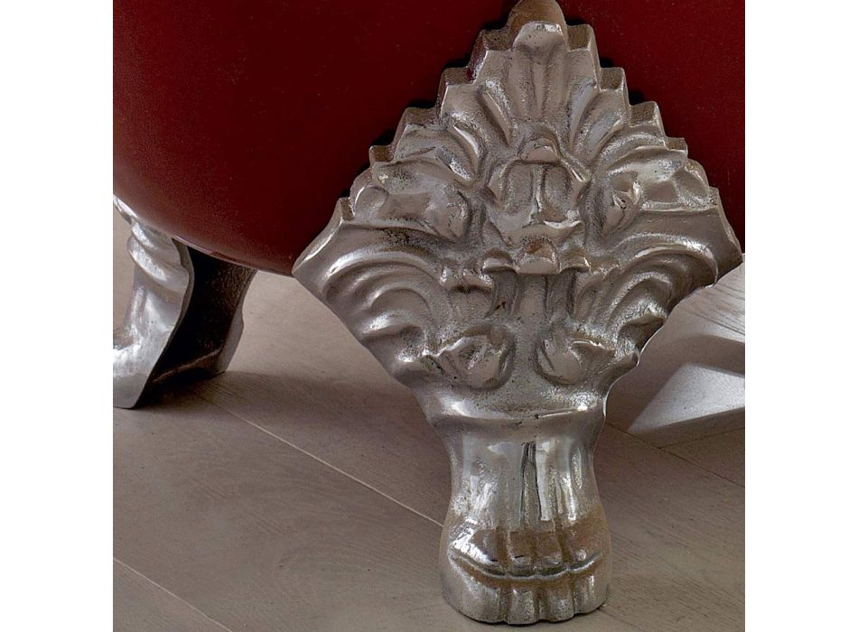 Bañera independiente vintage con pies de hierro fundido, Made in Italy - Naike viadurini