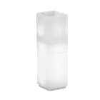 Lambo - Jarrón columna iluminado para exteriores de polietileno, fabricado en Italia. viadurini