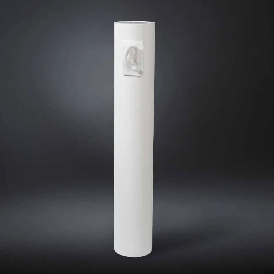 Jarrón alto artesanal de cerámica coloreada Made in Italy - Monte viadurini