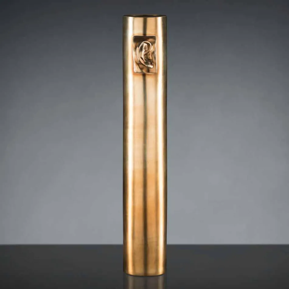 Jarrón alto artesanal de cerámica coloreada Made in Italy - Monte viadurini