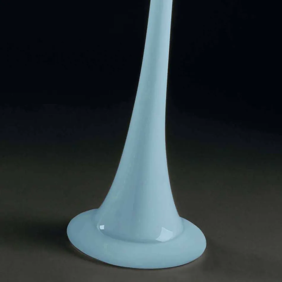 Jarrón alto de interior en vidrio coloreado de diseño moderno Made in Italy - Elviro viadurini