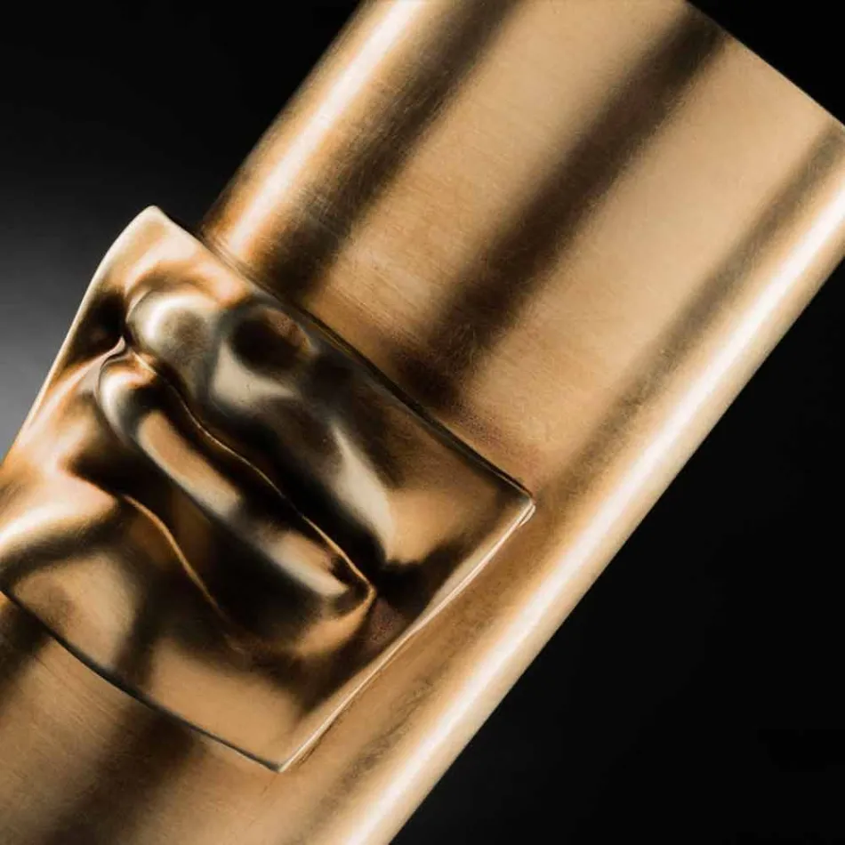 Jarrón alto decorativo de cerámica coloreada hecho a mano en Italia - Monte viadurini