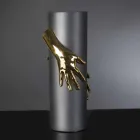 Jarrón alto de cerámica para interior hecho a mano en Italia - Monte viadurini