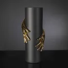 Jarrón alto de cerámica para interior hecho a mano en Italia - Monte viadurini