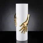 Jarrón alto de cerámica para interior hecho a mano en Italia - Monte viadurini