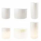 Jarrón con iluminación de jardín o sala de estar en color de diseño moderno - Cilindrostar viadurini