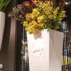 Jarrón de cubo de diseño moderno 100% Made in Italy Cody viadurini