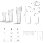 Florero luminoso para exteriores en polietileno blanco Made in Italy - Galileo viadurini