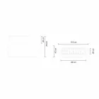 Jarrón para interior o exterior, jardinera de plástico 3 dimensiones - Pandora by Myyour viadurini