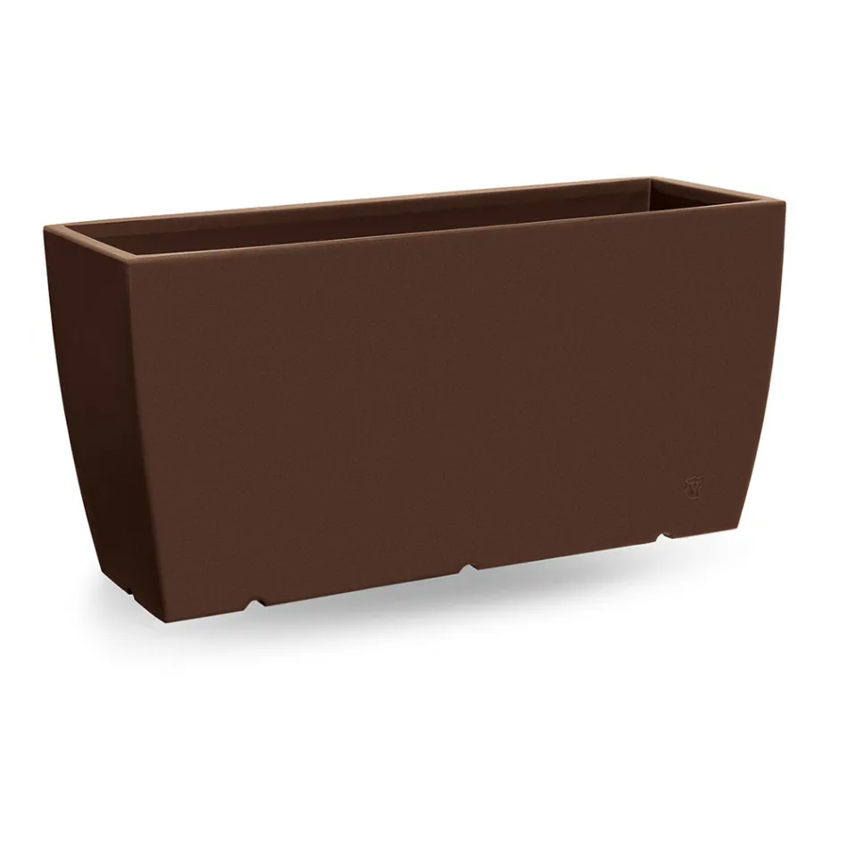 Florero Rectangular Exterior en Polietileno Made in Italy - Albarone viadurini