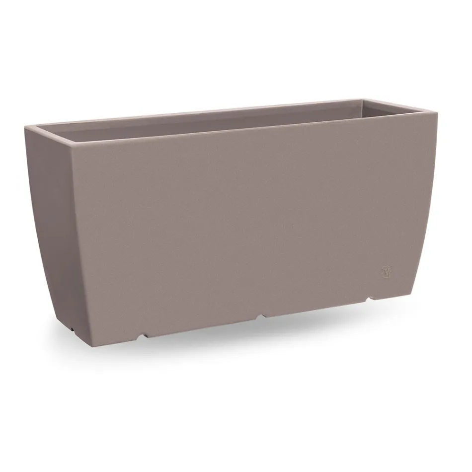 Florero Rectangular Exterior en Polietileno Made in Italy - Albarone viadurini
