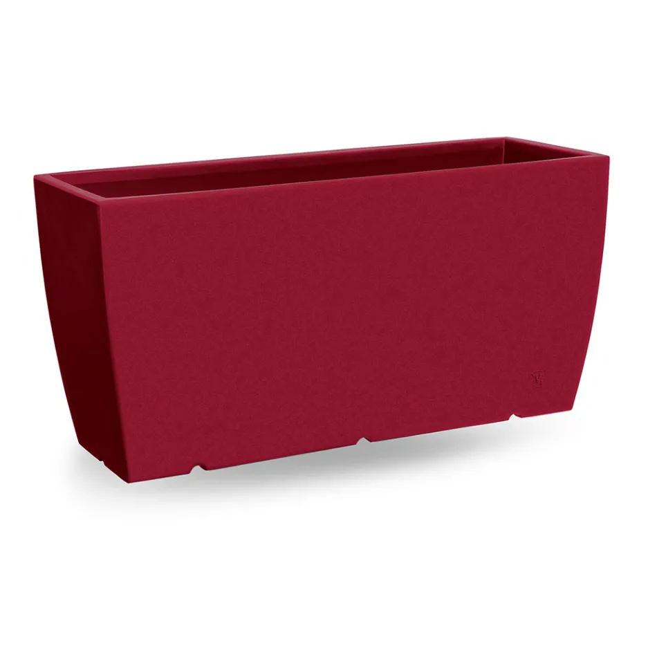 Florero Rectangular Exterior en Polietileno Made in Italy - Albarone viadurini