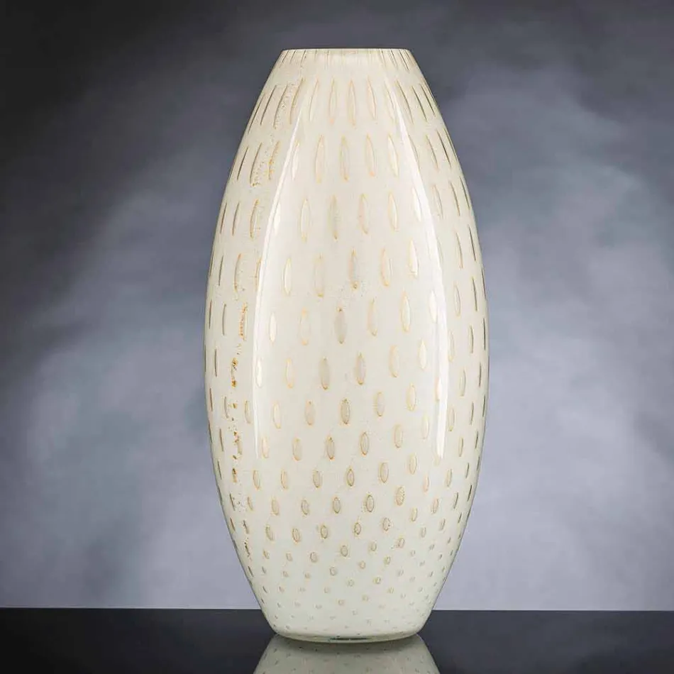 Jarrón de interior en vidrio soplado de Murano coloreado Made in Italy - Asper viadurini