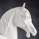 Jarrón decorativo artesanal en cerámica blanca u oro de 24 k Made in Italy - Jakcy viadurini