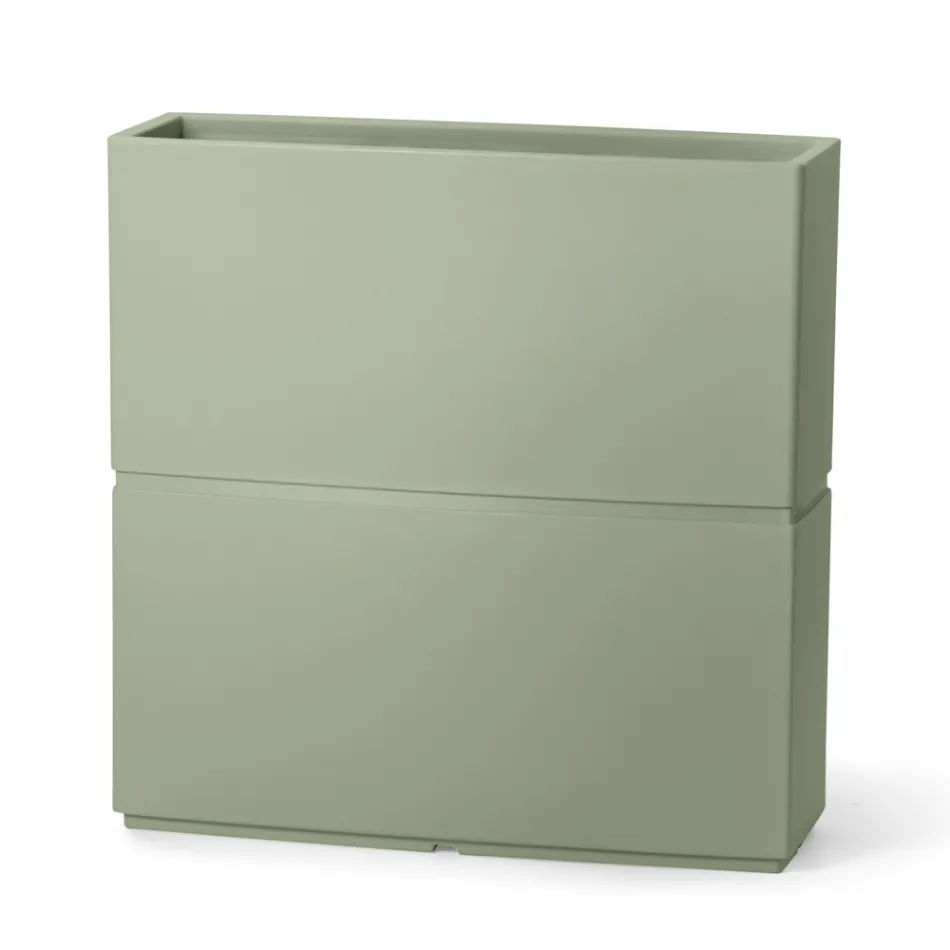 Jarrón decorativo de interior en polietileno 2 tamaños Made in Italy - Lambo viadurini