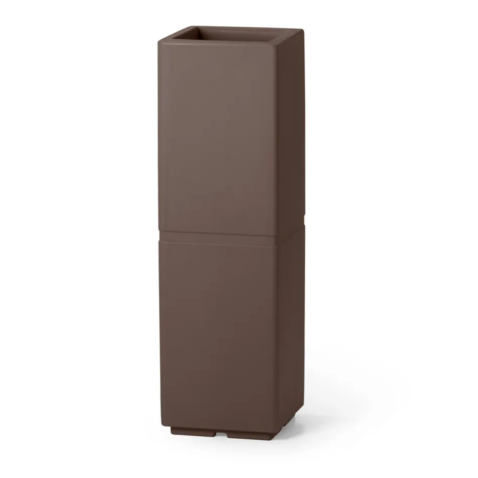 Jarrón decorativo de interior en polietileno 2 tamaños Made in Italy - Lambo viadurini