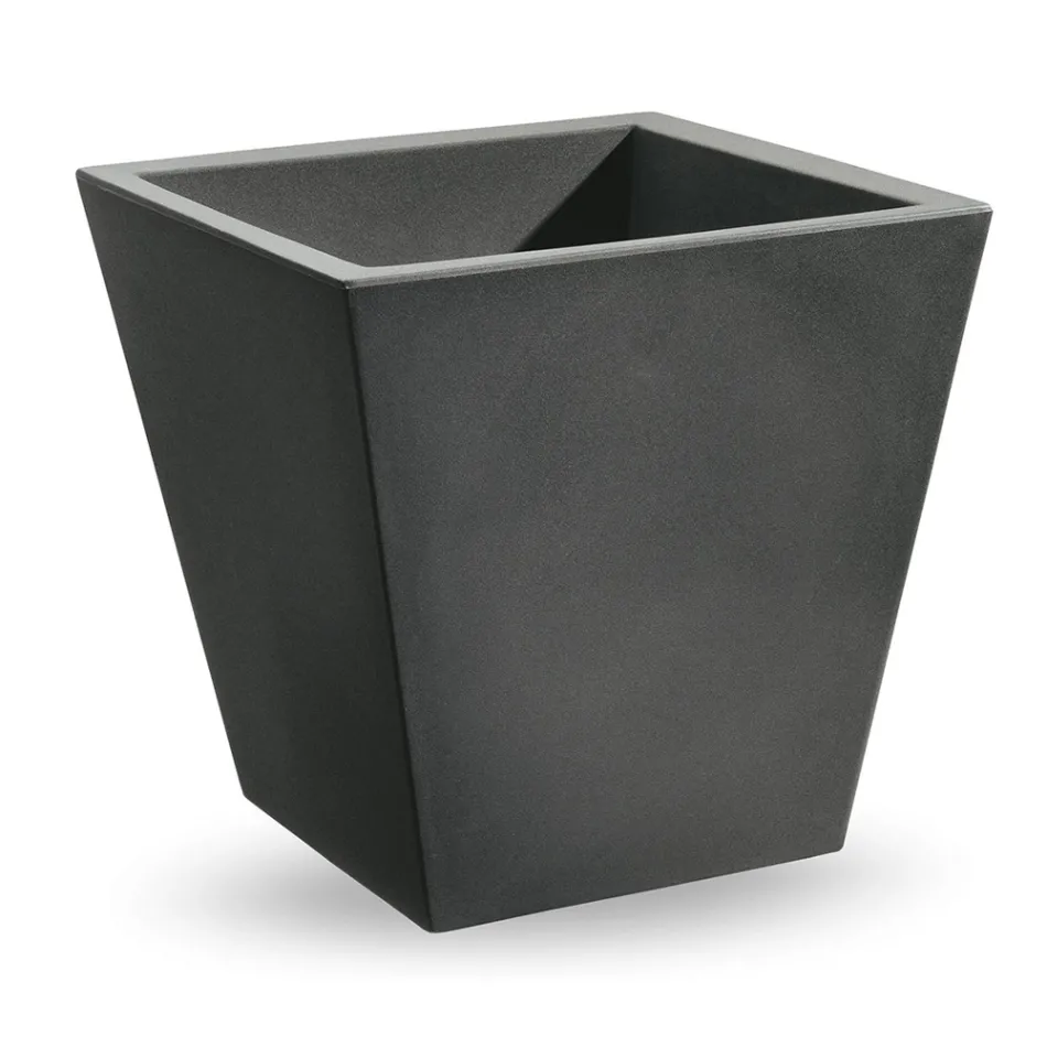 Jarrón decorativo de interior en polietileno de colores Made in Italy - Mengo viadurini