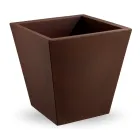 Jarrón decorativo de interior en polietileno de colores Made in Italy - Mengo viadurini