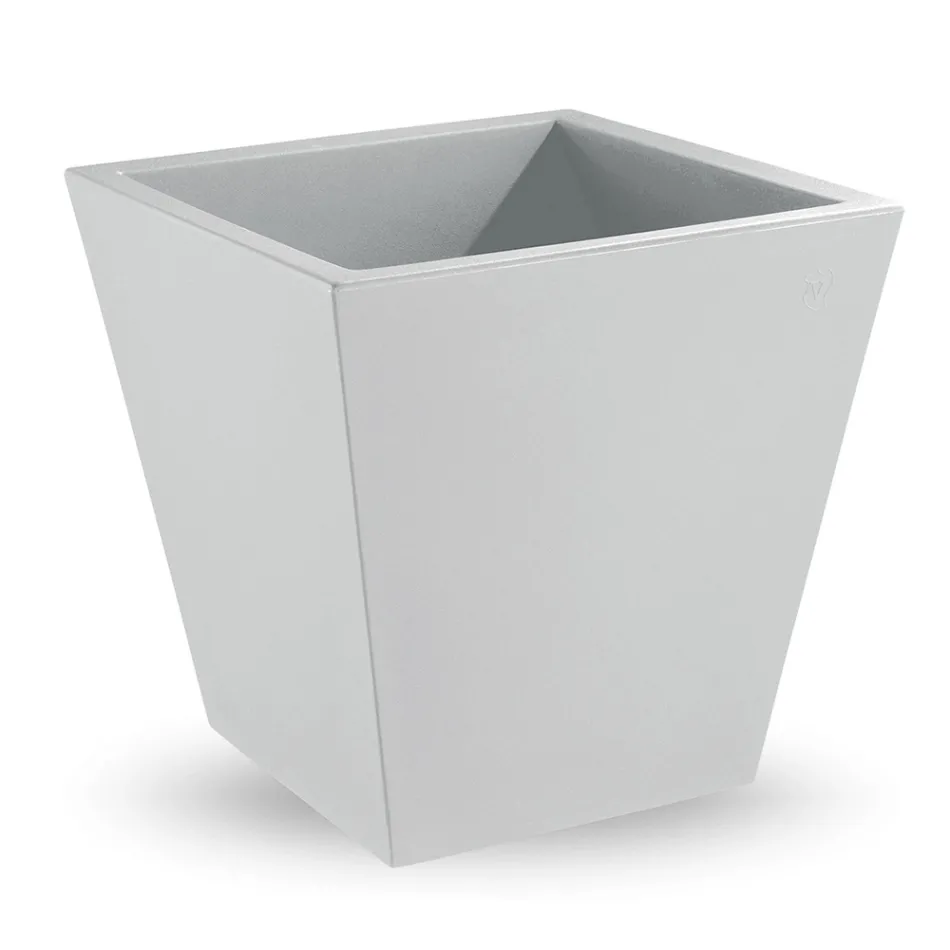 Jarrón decorativo de interior en polietileno de colores Made in Italy - Mengo viadurini