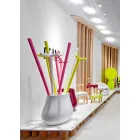 Jarrón colgante de diseño decorativo en polietileno Made in Italy - Monita viadurini