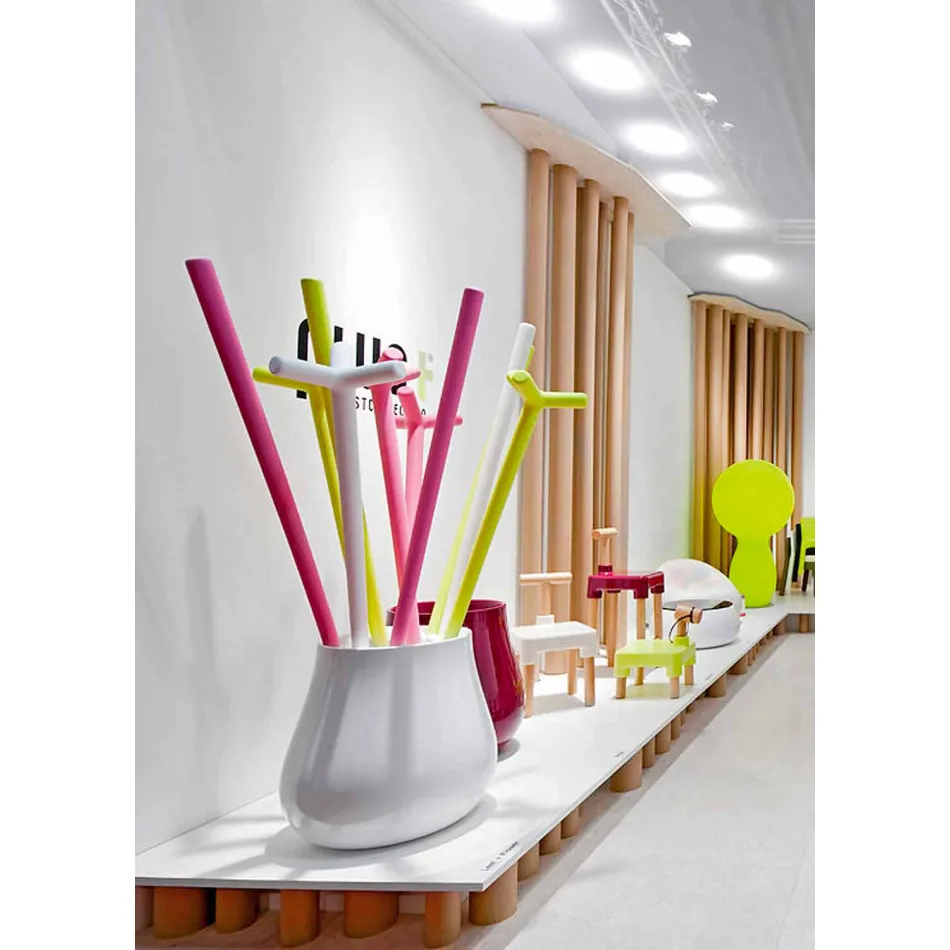 Jarrón colgante de diseño decorativo en polietileno Made in Italy - Monita viadurini