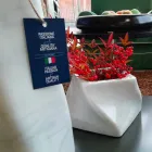 Jarrón de diseño decorativo en mármol Bardiglio o Carrara Made in Italy - Prisma viadurini