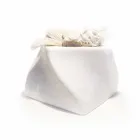 Jarrón de diseño decorativo en mármol Bardiglio o Carrara Made in Italy - Prisma viadurini