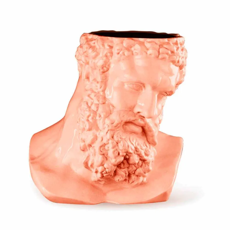 Jarrón decorativo de cerámica coloreado hecho a mano Made in Italy - Maciste viadurini