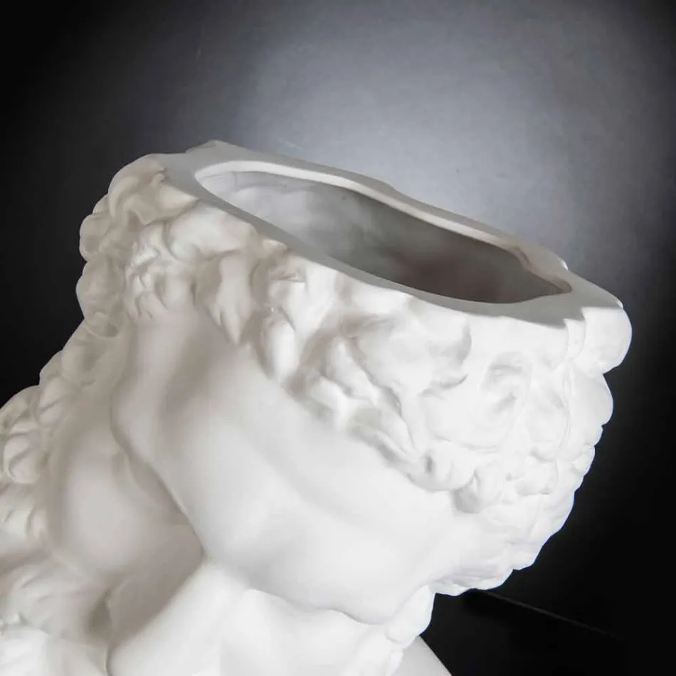 Jarrón decorativo de cerámica coloreado hecho a mano Made in Italy - Maciste viadurini