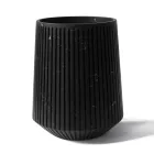 Jarrón decorativo en mármol blanco de Carrara o diseño Portoro con rayas - Cairo viadurini