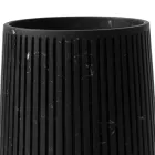 Jarrón decorativo en mármol blanco de Carrara o diseño Portoro con rayas - Cairo viadurini