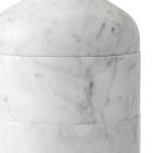 Jarrón decorativo en mármol blanco de Carrara de diseño de lujo italiano - Calar viadurini