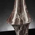 Jarrón decorativo de mármol rojo con vetas blancas Made in Italy - Original viadurini