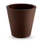 Jarrón decorativo redondo de polietileno de colores Made in Italy - Mengo viadurini