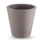 Jarrón decorativo redondo de polietileno de colores Made in Italy - Mengo viadurini