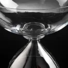 Jarrón decorativo de vidrio soplado hecho a mano en Italia - Serena viadurini