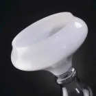 Jarrón decorativo moderno en vidrio blanco y transparente Made in Italy - Vulcano viadurini