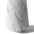 Jarrón de mármol blanco de Carrara o diseño de rayas negras de Portoro - El Cairo viadurini