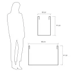 Maceta divisoria de jardín en polietileno coloreado Made in Italy - Maddison viadurini