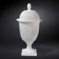 Elegante jarrón de cerámica para interiores hecho a mano en Italia - Napoleone